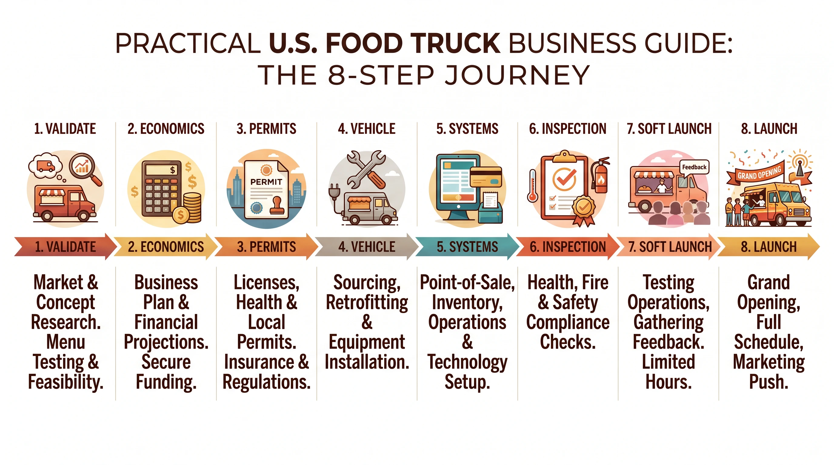 Operator-first checklist for starting a food truck business